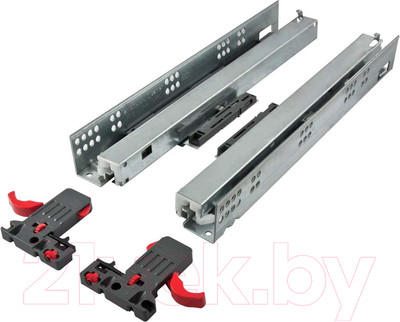 Комплект направляющих мебельных Samet Smart Slide Push Open / 127230306 (полного выдвижения 500мм)