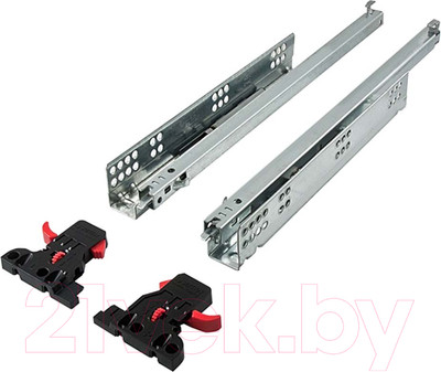 Комплект направляющих мебельных Samet Slidea Push Open / 12723617 (частичного выдвижения 550мм)