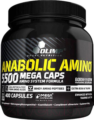 Комплексные аминокислоты Olimp Sport Nutrition Anabolic Amino 5500 Mega Caps (180 капсул)
