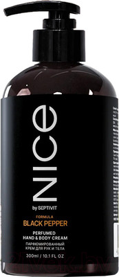 Крем для тела NICE by Septivit Black Pepper Парфюмированный для рук и тела (300мл)