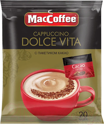 Кофейный напиток MacCoffee Cappuccino Dolce Vita (20x24г)