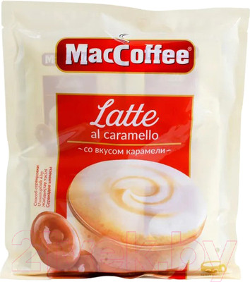 Кофейный напиток MacCoffee Latte со вкусом карамели (20x22г)