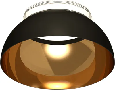 Кольцо декоративное для светильника Ambrella N8145 SBK/PYG/CL (черный песок/золото желтое полированное/прозрачный)