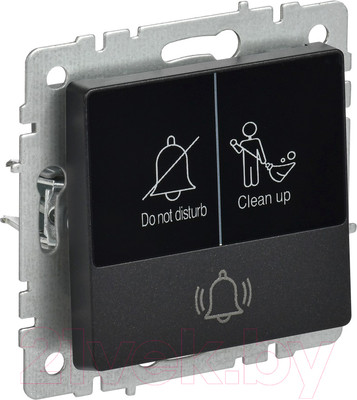 Кнопка звонка IEK Brite BR-V14-2-10-K02 (черный)