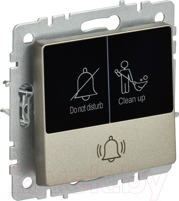 Кнопка звонка IEK Brite BR-V14-2-10-K37 (шампань)