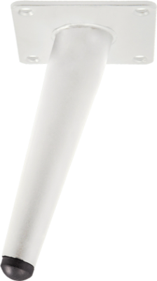 Опора мебельная AKS Конусная 150 наклонная (белый)