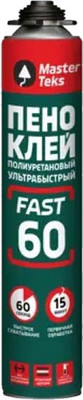 Пена монтажная MasterTeks ProfiMaster полиуретановый профессиональный ультрабыстрый (750мл)
