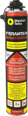 Утеплитель напыляемый MasterTeks ProfiMaster полиуретановый профессиональный (810мл, всесезонный)