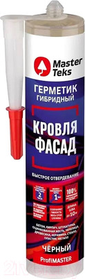 Герметик гибридный MasterTeks ProfiMaster кровля/фасад (290мл, черный)