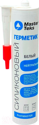 Герметик силиконовый MasterTeks ProfiMaster Нейтральный (290мл, белый)