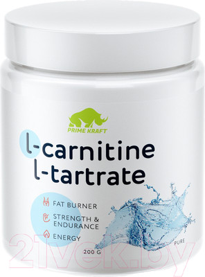 Жиросжигатель Prime Kraft L-Carnitine L-Tartrate (200г, чистый)