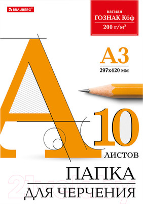 Набор бумаги для рисования Brauberg 129226 (10л)