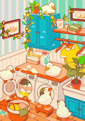 Картина по номерам Red Panda Утки-прачки p55968