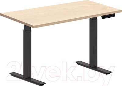 Стол с подъемным механизмом Fit Focus FTF-E Х-2 130x67.5x1.8 (черный/сосна аланд полярная)