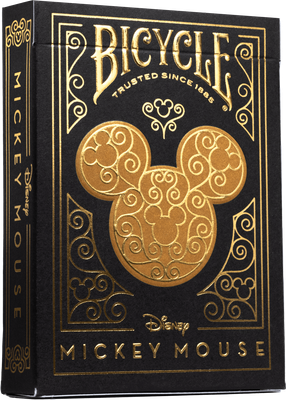 Игральные карты Bicycle Disney Mickey Standard / 10040300 (черный/золотой)