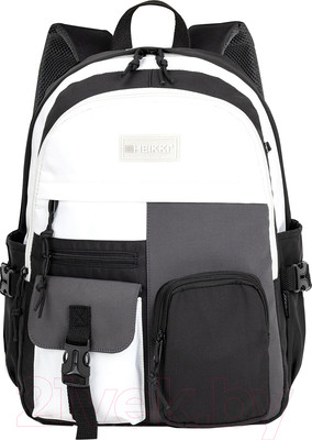 Рюкзак Heikki Blocks / 272563 (черный/серый/белый)