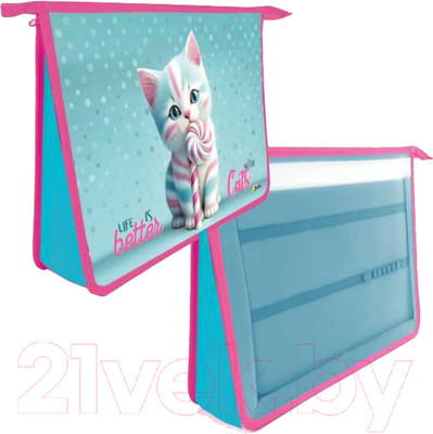 Папка для тетрадей Оникс Котик Карамелька / ПТ-Р13