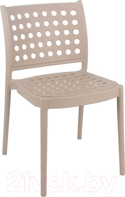 Стул пластиковый Sheffilton SHT-S181 (молочный/какао)