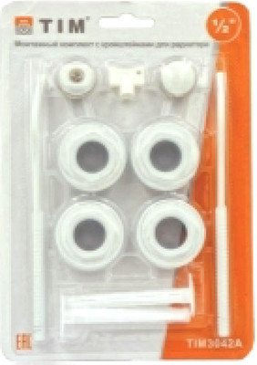 Монтажный комплект для радиатора Tim 1/2" TIM3042A