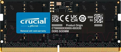 Оперативная память DDR5 Crucial CB16GS4800