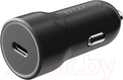 Адаптер питания автомобильный Breaking А02 USB-C / 23180 (черный)