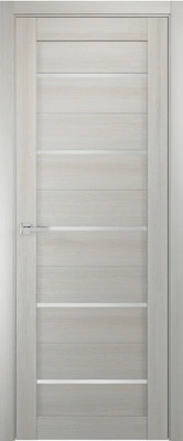 Дверь межкомнатная SMART Квадро 5 ДО 80x200 (сатинато/перламутр)