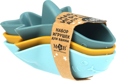 Набор игрушек для ванной Mum&Baby Акула-лодочка / 9912653