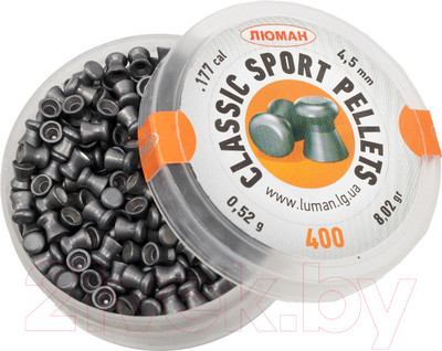 Пульки для пневматики Люман Classic sport pellets 0.52г 4.5мм (400шт)