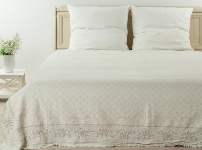 Плед Pole Kvetak (Беларускі лён) 200x230 23С63-ШР/у./л.с.уп. (137 Подснежники-1/1/сорт1)