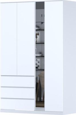 Шкаф Mio Tesoro Варма Stor 144 (белый)