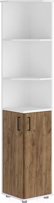 Шкаф Премиум ПР-7 Модуль 3 (белый/дуб крафт табачный)
