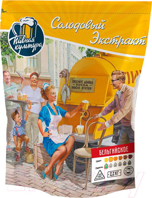 Солодовый экстракт Пивная Культура Бельгийское Пшеничное (2.2кг)