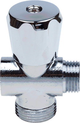 Вентильный кран Aqualink Трехпроходной 1/2 вн 1/2 нар 3/4 нар Cr B / СС03968