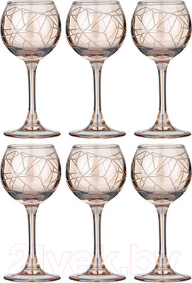 Набор рюмок Lefard Графика Мед / 194-949 (6шт)