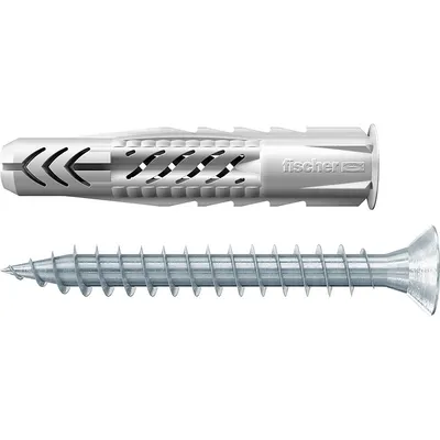 Дюбель универсальный FISCHER UX 6x50 с саморезом с бортом / 94759 (25шт)