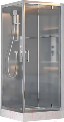 Душевая кабина Adema Кнап 90 (серый/прозрачное стекло)