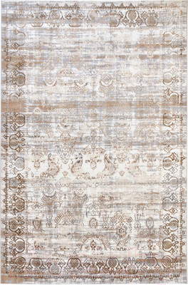 Ковер Radjab Carpet Бьянка Прямоугольник D008A / 8784RK-B (0.8x1.5, Cream Shirink/Vizon Fdy)