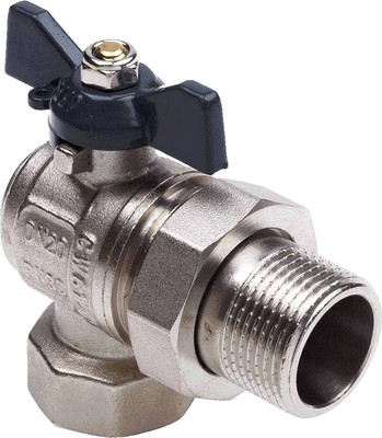 Шаровой кран Aqualink Со сгоном углововй вн-нар 3/4 LU B бабочка / СС01172