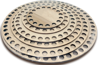 Набор заготовок для творчества Brauberg Hobby. Донышки для вязания / 665321 (6шт)