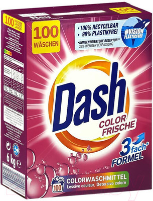 Стиральный порошок Dash Color Frische 3 fash Formel (6кг)