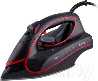 Утюг Domfy DSC-EI606 (черный/красный)