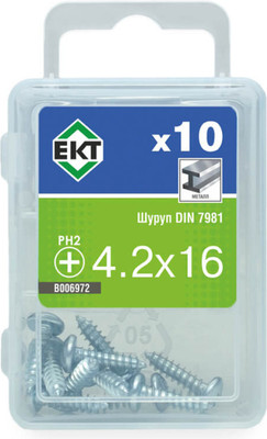 Шуруп ЕКТ 4.2х16 DIN 7981 / B006972 (10шт)