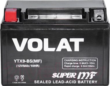 Мотоаккумулятор VOLAT YTX9-BS MF L+ (9 А/ч)