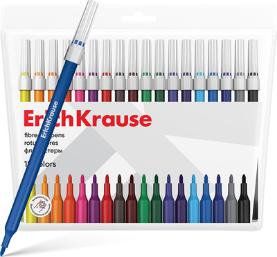 Фломастеры Erich Krause Light / 61829 (18цв)
