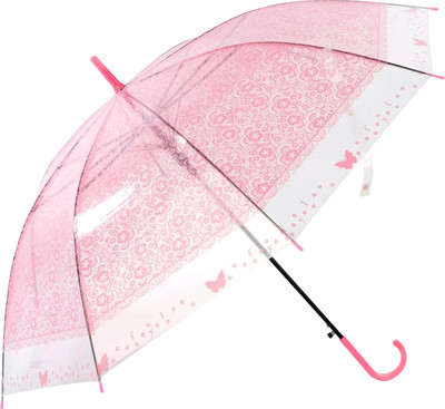 Зонт-трость Рыжий кот Basic / 107551 (розовый)