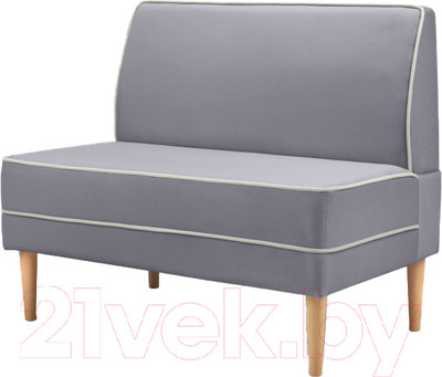 Диван Mio Tesoro Бадди 1000 (Velutto 12/Velutto 01/натуральное дерево)