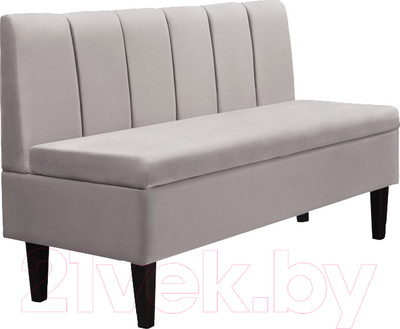 Скамья кухонная мягкая Mio Tesoro Лео 1320 (Velutto 18/шоколад)