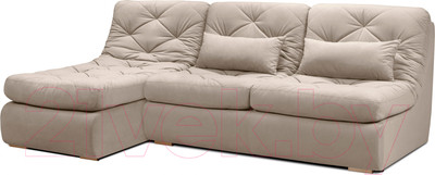 Диван угловой Mio Tesoro Борнео с оттоманкой (Velutto 18)