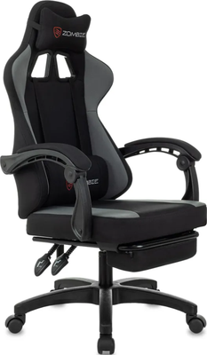 Кресло геймерское Бюрократ Zombie Weaver (черный/серый)