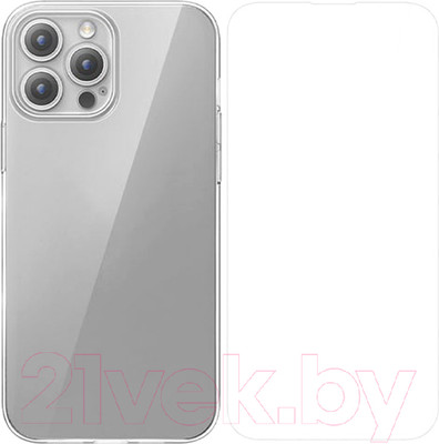 Чехол-накладка Baseus Corning Series для iPhone 15 Pro Max / P60112203201-03 (с защитным стеклом)